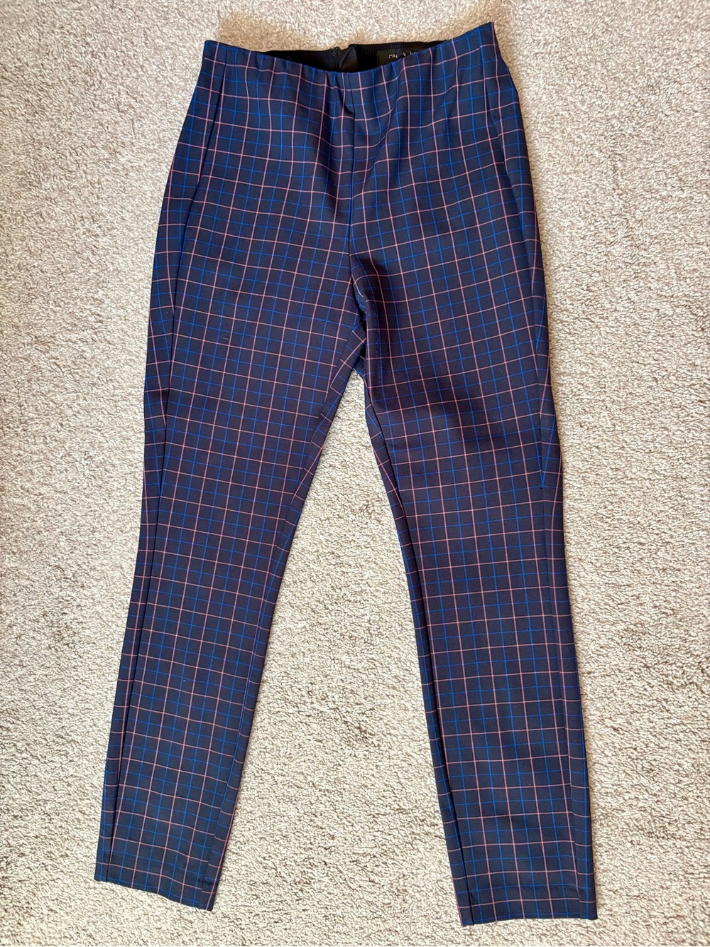 rag & bone Navy & Red Plaid Chinos